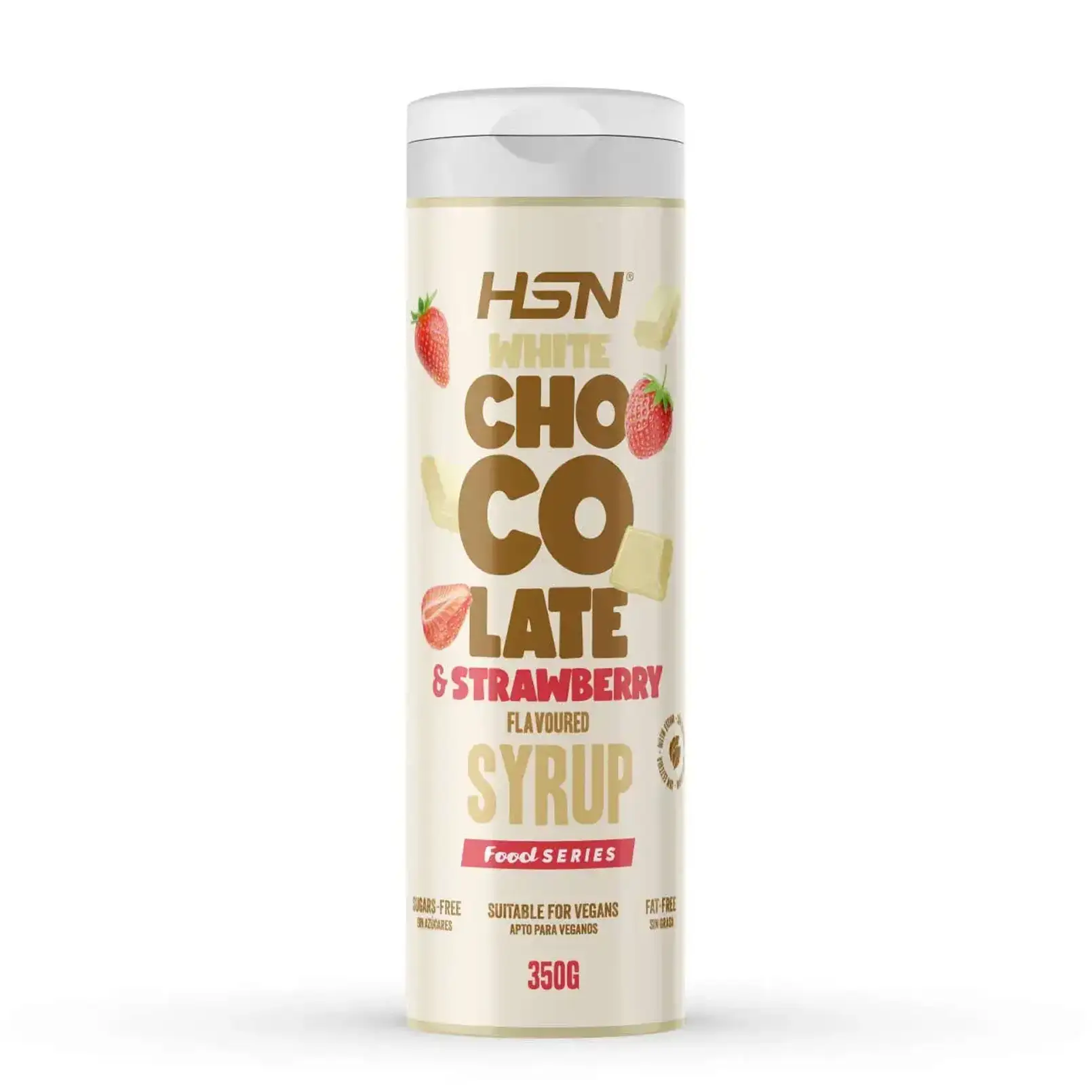 WHITE CHOCOLATE AND STRAWBERRY SYRUP - 350g